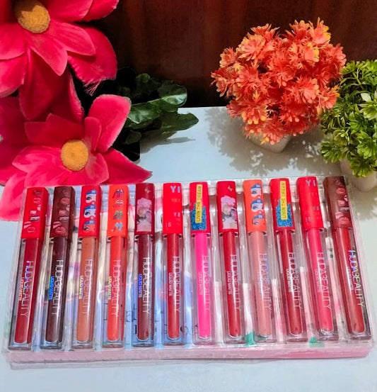 12 Matte Brand New Lip Gloss Set on Discounted Price | Best Quality Product